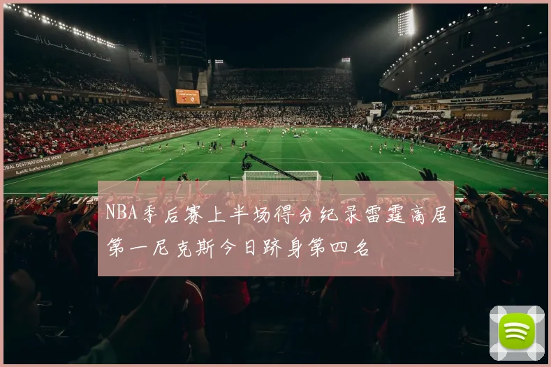 NBA季后赛上半场得分纪录雷霆高居第一尼克斯今日跻身第四名